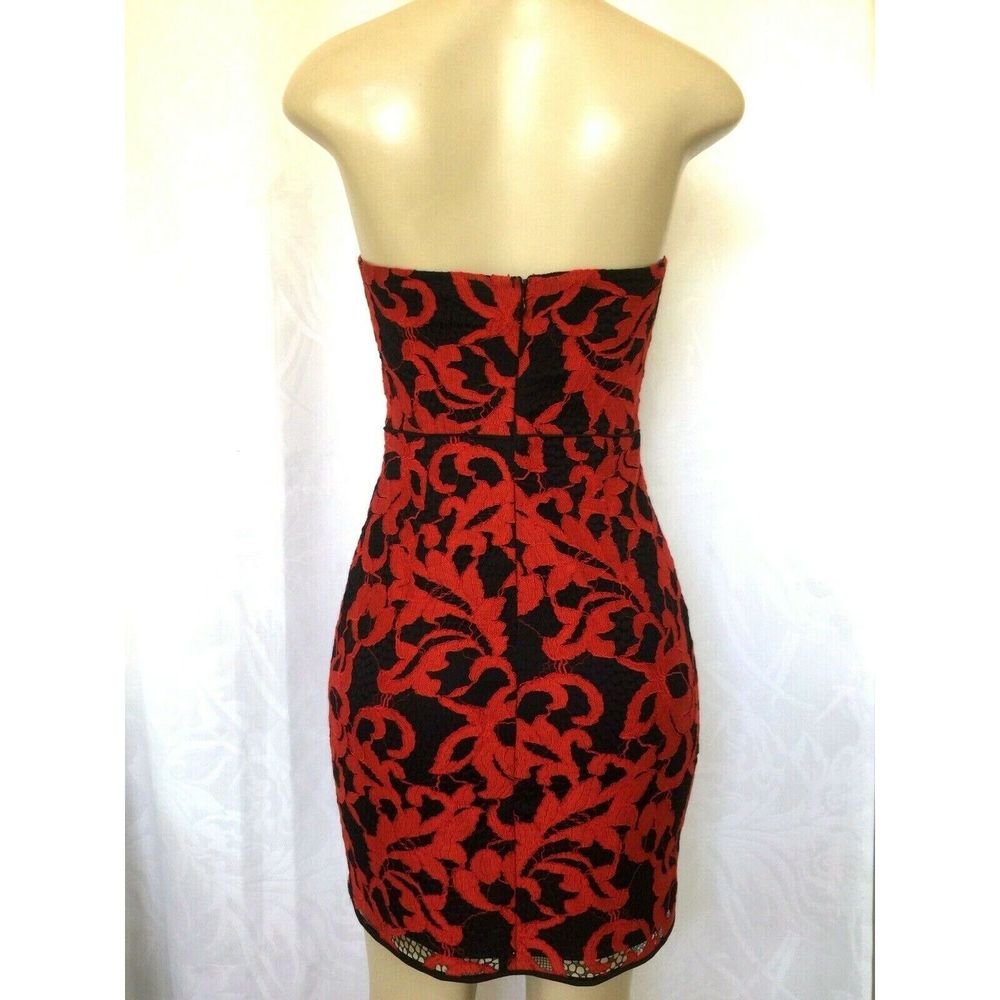 DVF Diane Von Furstenberg Walker Lace Dress Red 2 - Picture 5 of 10